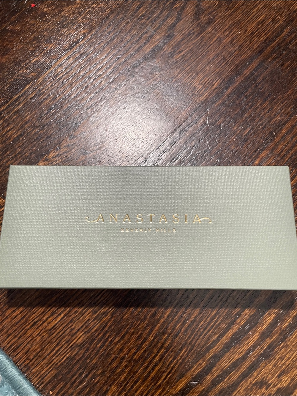 Anastasia Beverly Hills Sage Green Men's Glasses Case with Gold Logo